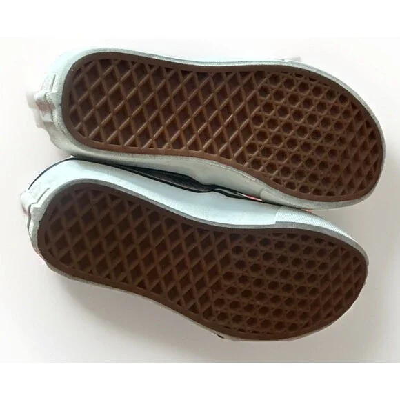 Vans Classic Slip-On Mod Checkerboard Pink Green Shoes Sneakers Ultracush Sz 5.5 - Picture 7 of 7